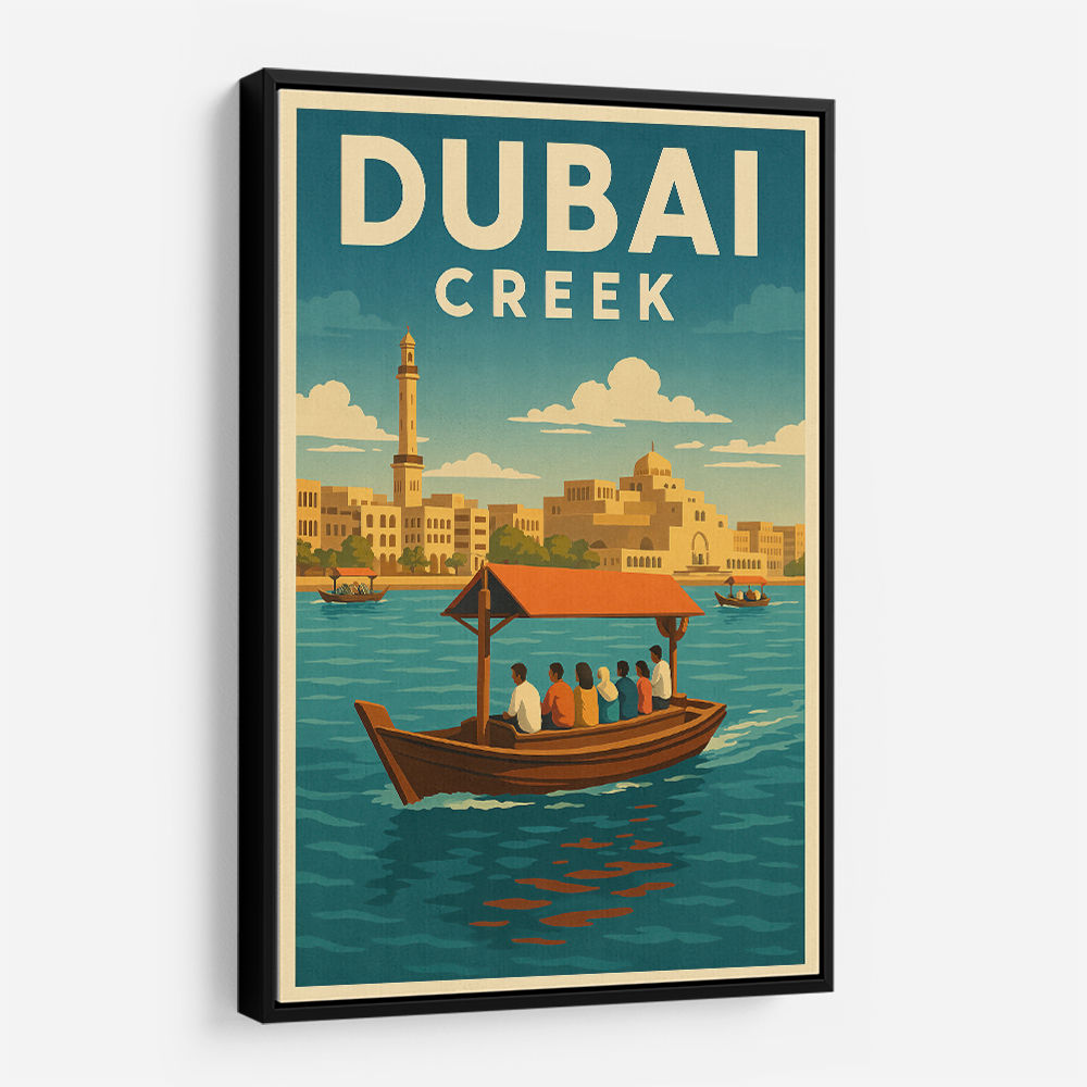 Dubai Creek Poster Wall Art