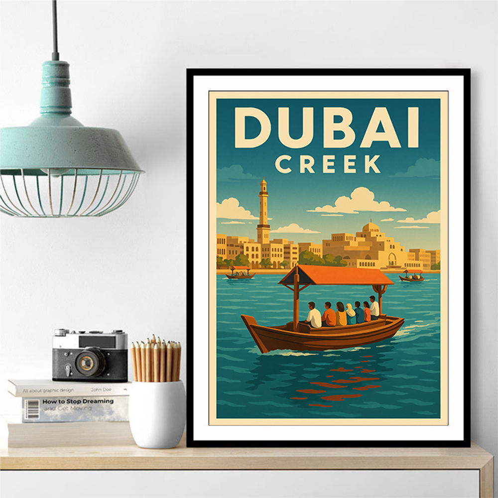 Dubai Creek Poster Wall Art