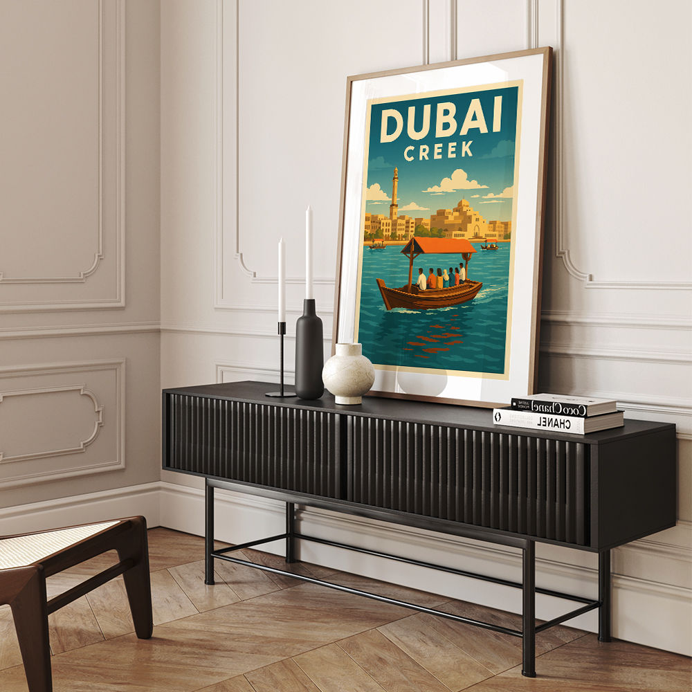Dubai Creek Poster Wall Art