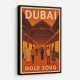 Dubai Gold Souq Travel Poster  Wall Art
