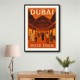 Dubai Gold Souq Travel Poster  Wall Art