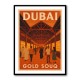 Dubai Gold Souq Travel Poster  Wall Art