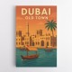 Dubai Old Town Poster Wall Art