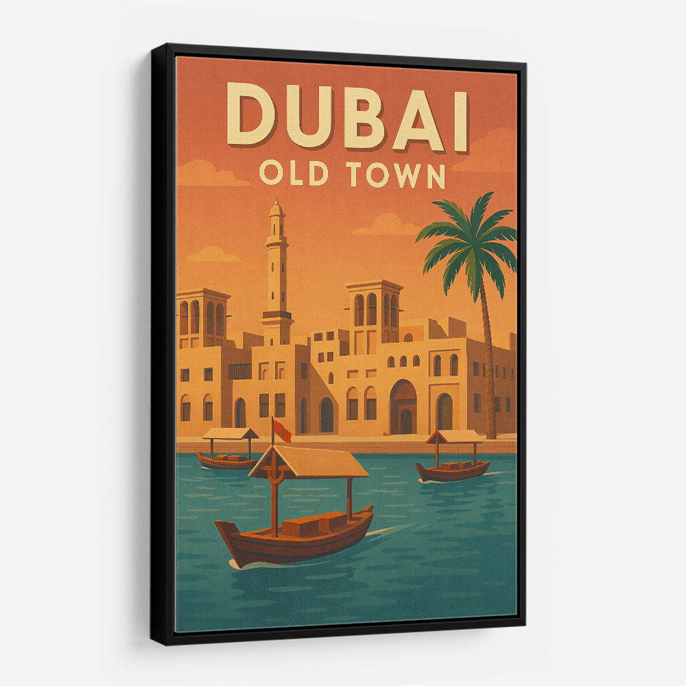 Dubai Old Town Poster Wall Art