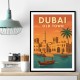 Dubai Old Town Poster Wall Art