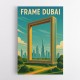 Frame Dubai Travel Poster Wall Art