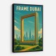 Frame Dubai Travel Poster Wall Art