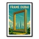 Frame Dubai Travel Poster Wall Art