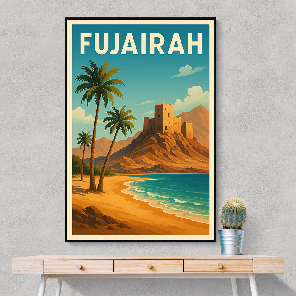 Fujairah Travel Poster Wall Art
