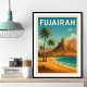 Fujairah Travel Poster Wall Art