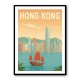 Hong Kong Travel Poster Wall Art