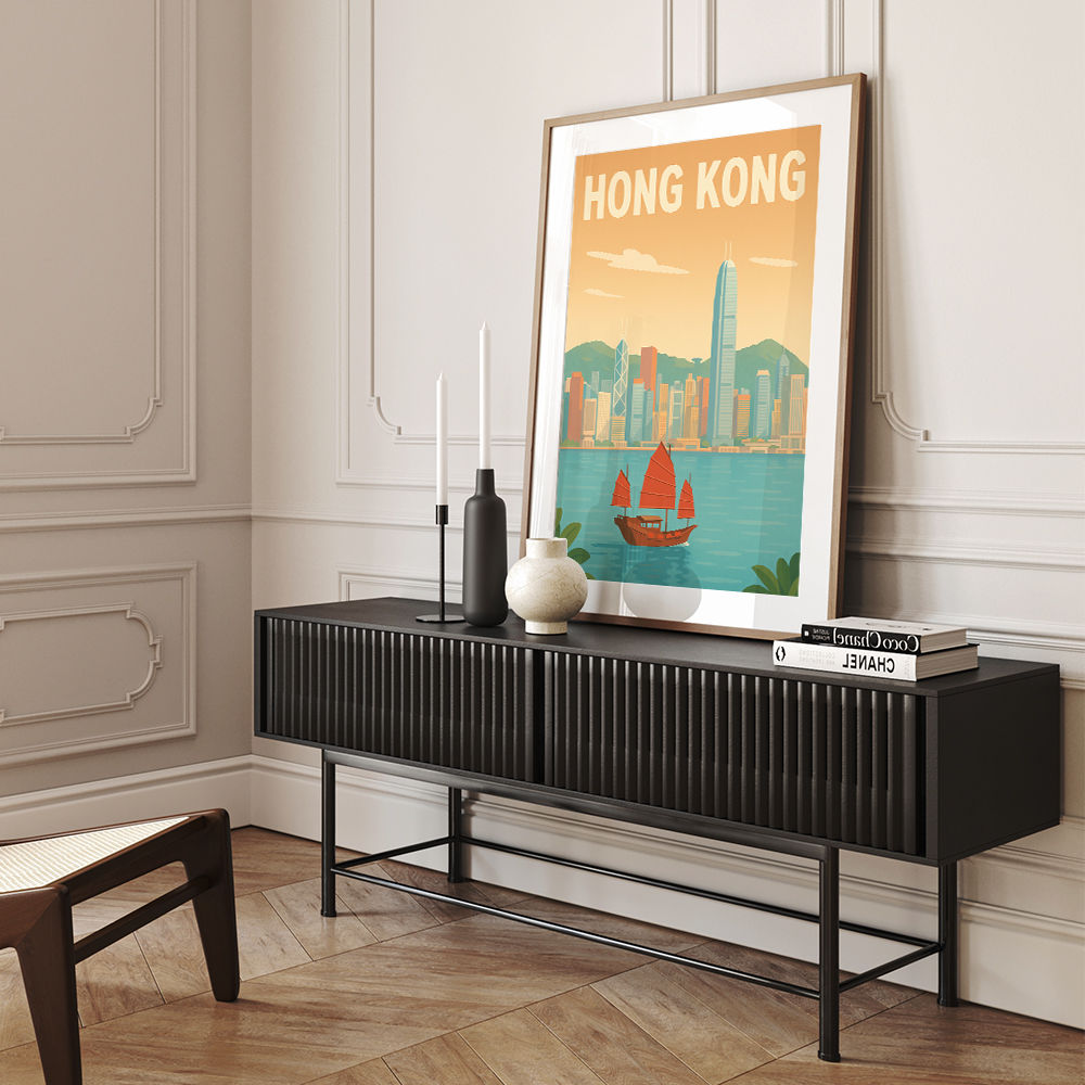 Hong Kong Travel Poster Wall Art
