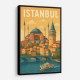 Istanbul Travel Poster 1 Wall Art