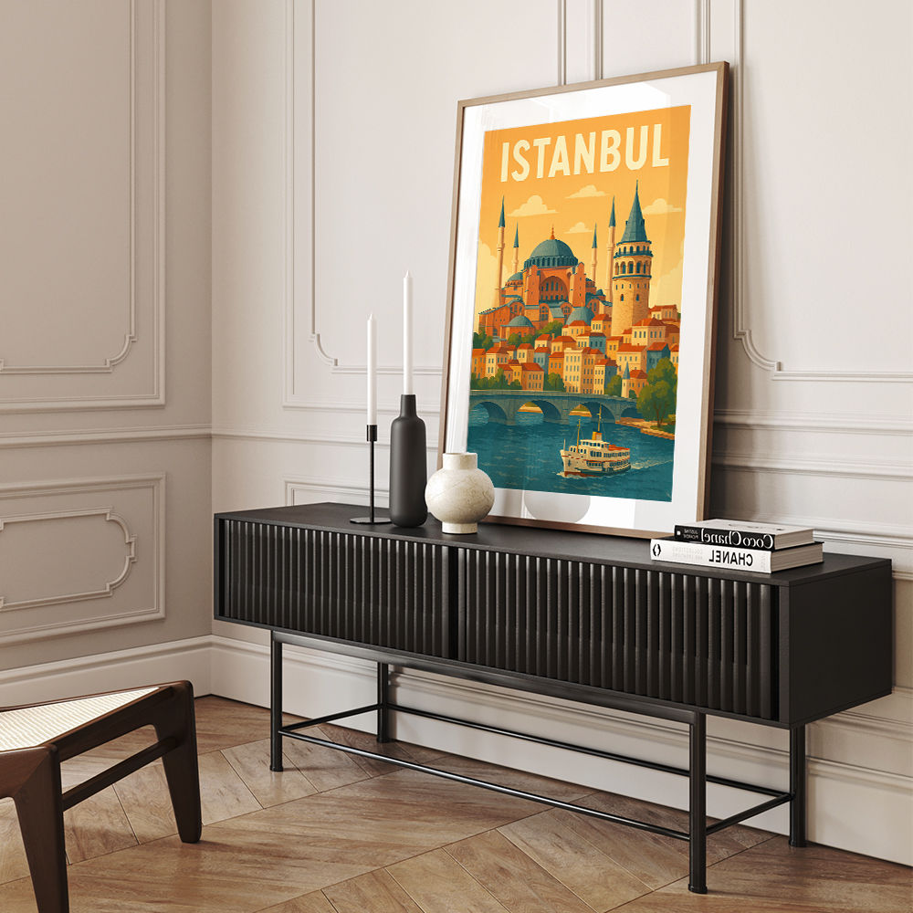 Istanbul Travel Poster 1 Wall Art