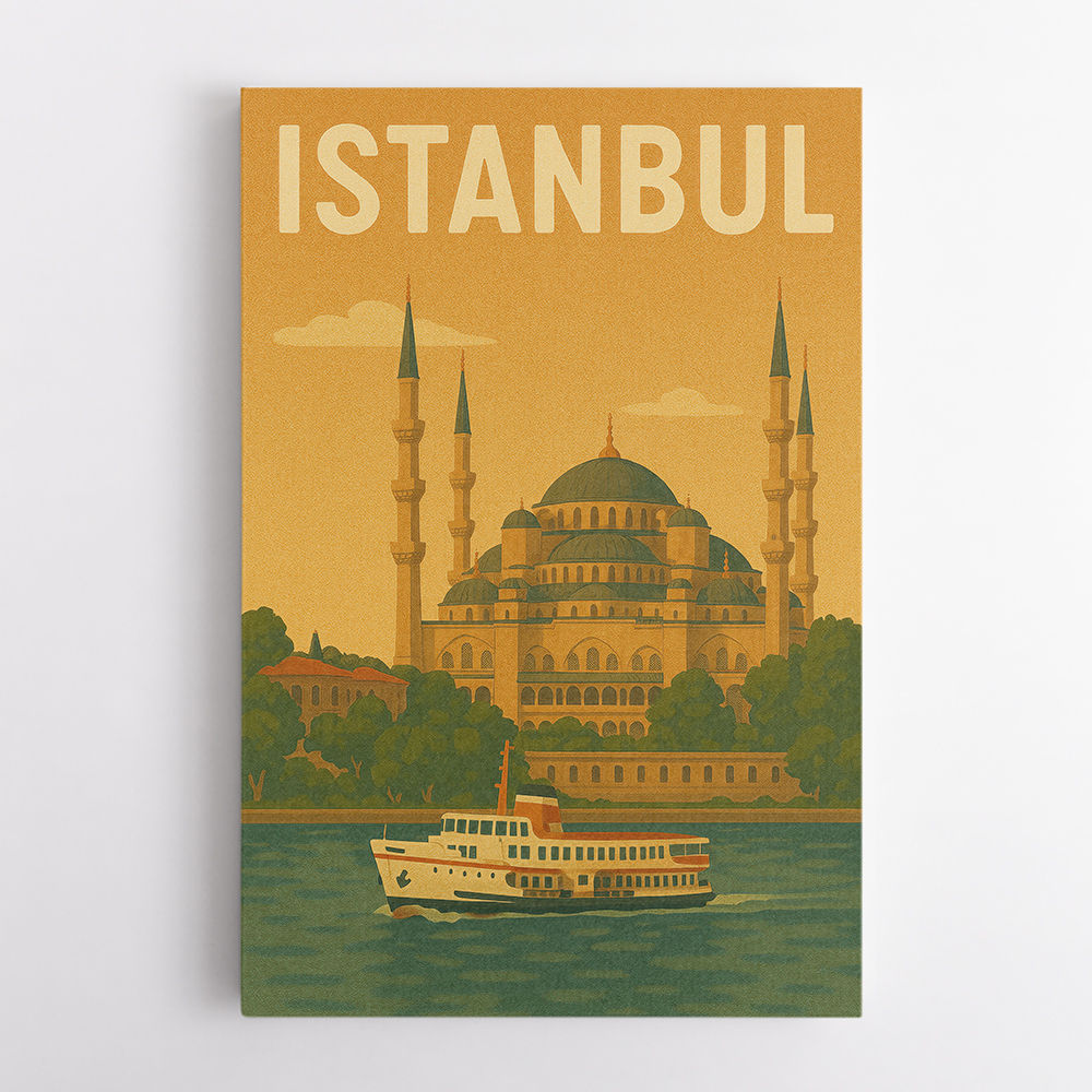 Istanbul Travel Poster Wall Art