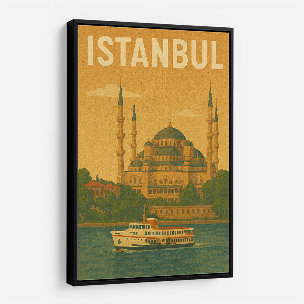 Istanbul Travel Poster Wall Art