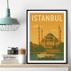 Istanbul Travel Poster Wall Art
