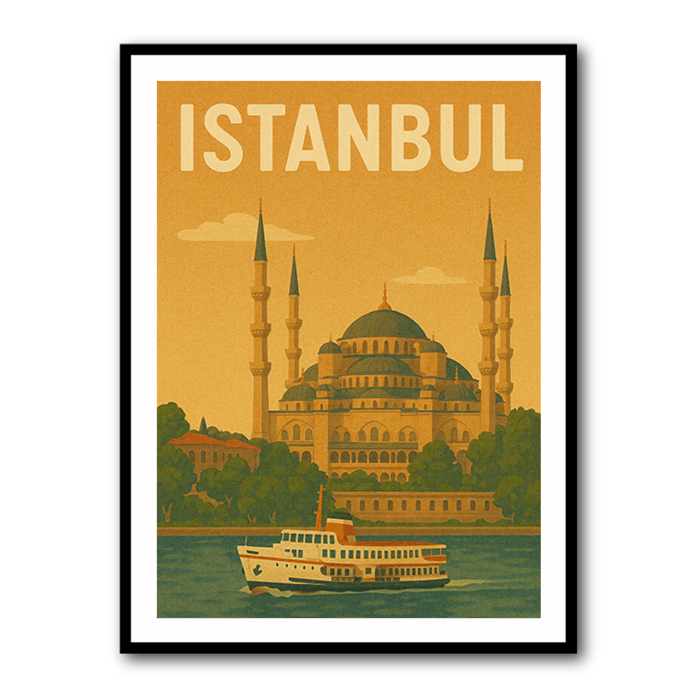 Istanbul Travel Poster Wall Art