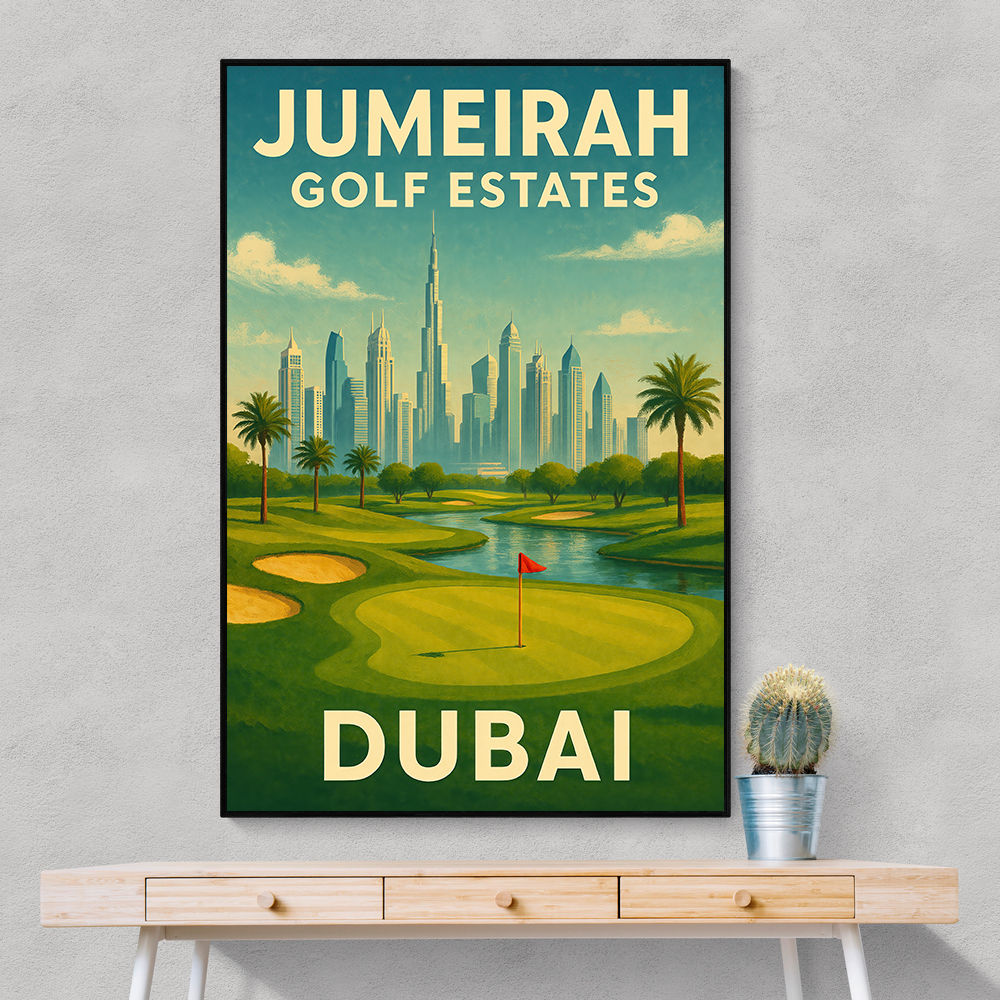 Jumeirah Gold Estates Dubai Poster Wall Art