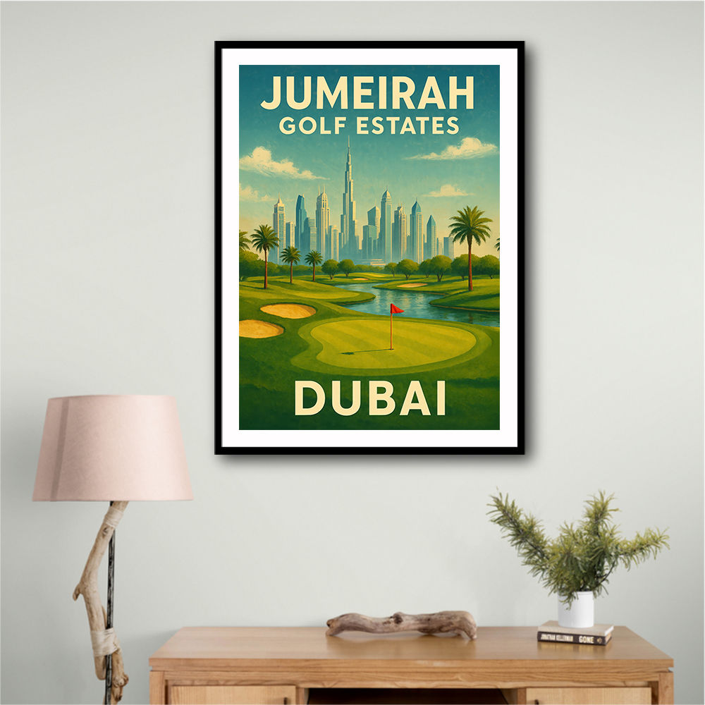 Jumeirah Gold Estates Dubai Poster Wall Art