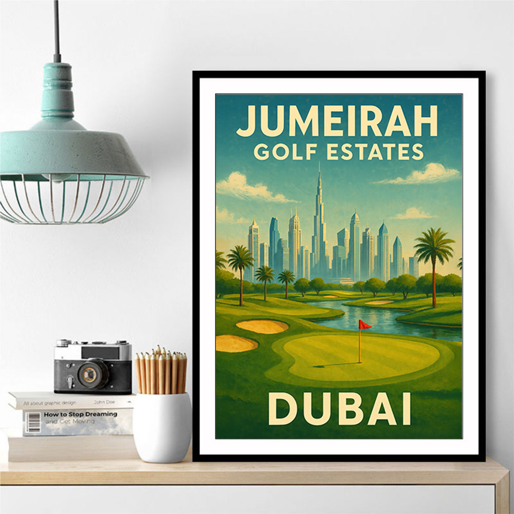 Jumeirah Gold Estates Dubai Poster Wall Art