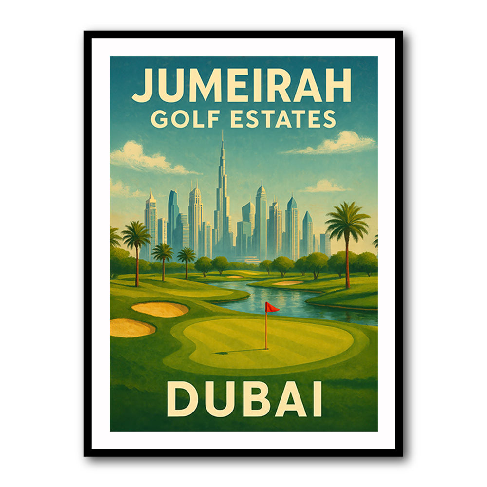 Jumeirah Gold Estates Dubai Poster Wall Art