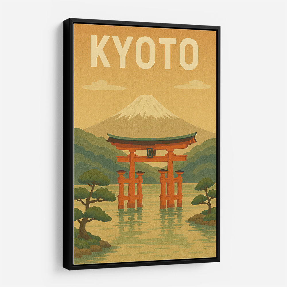 Kyoto Japan Travel Poster Wall Art