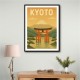 Kyoto Japan Travel Poster Wall Art