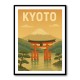 Kyoto Japan Travel Poster Wall Art