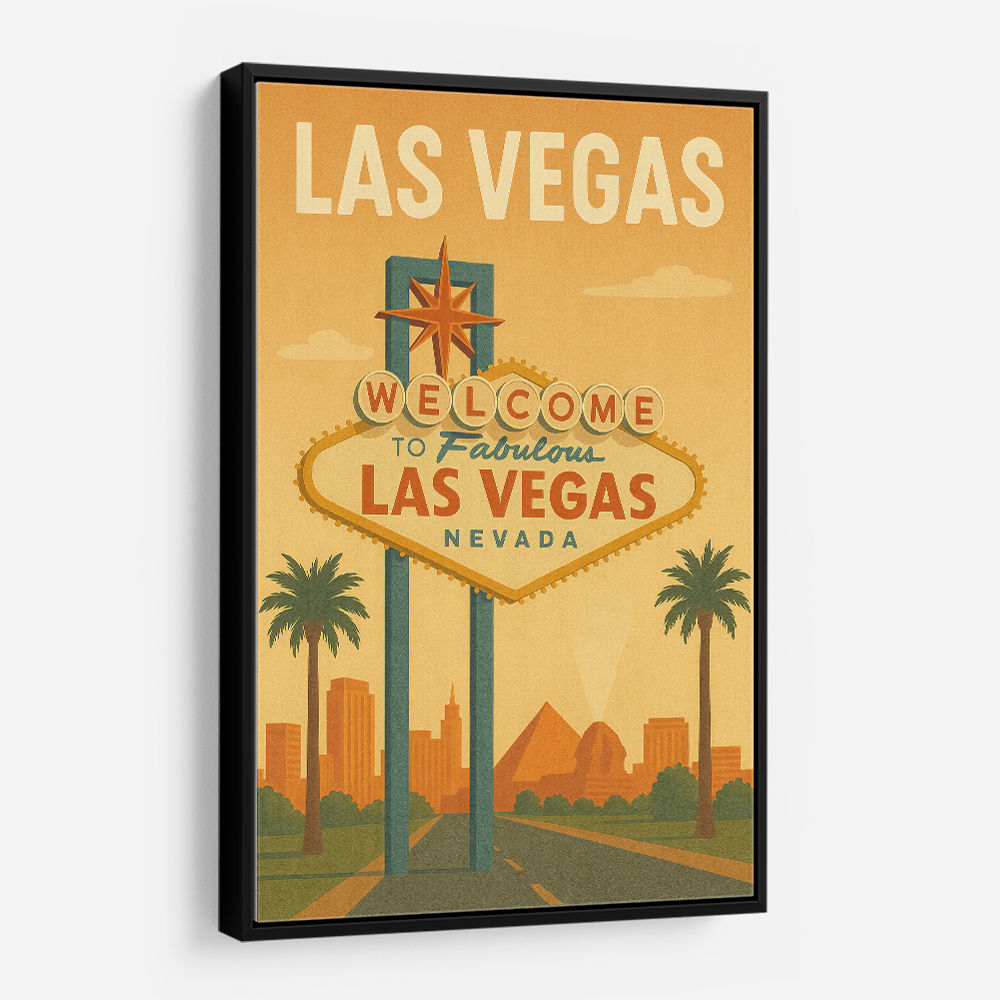 Las Vegas Travel Poster Wall Art