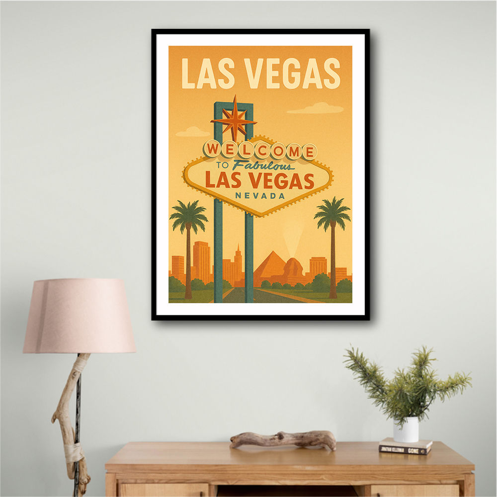 Las Vegas Travel Poster Wall Art