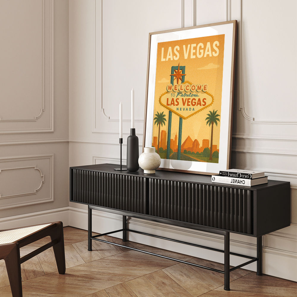 Las Vegas Travel Poster Wall Art