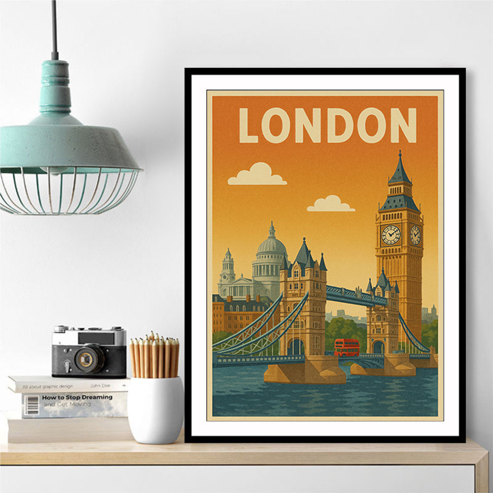 London Travel Poster Wall Art
