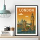 London Travel Poster Wall Art