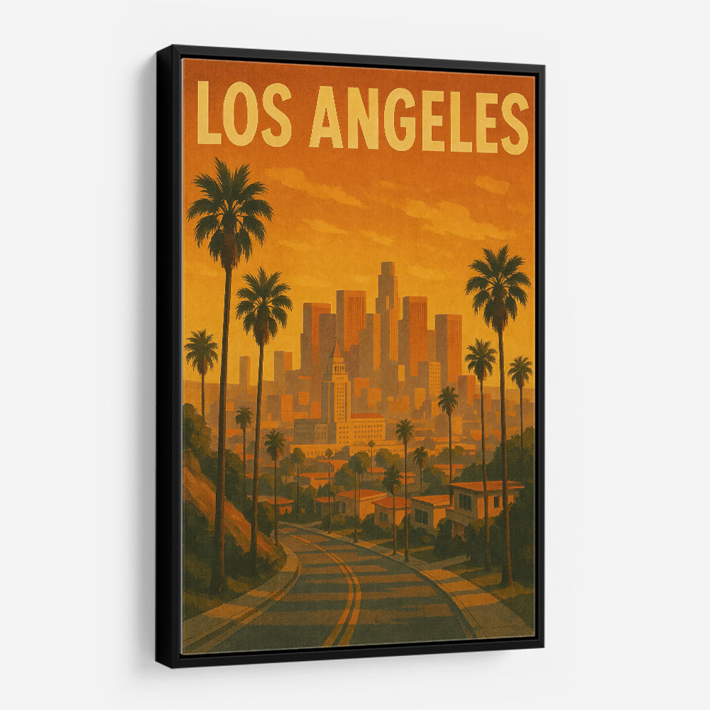 Los Angeles Travel Poster 1 Wall Art
