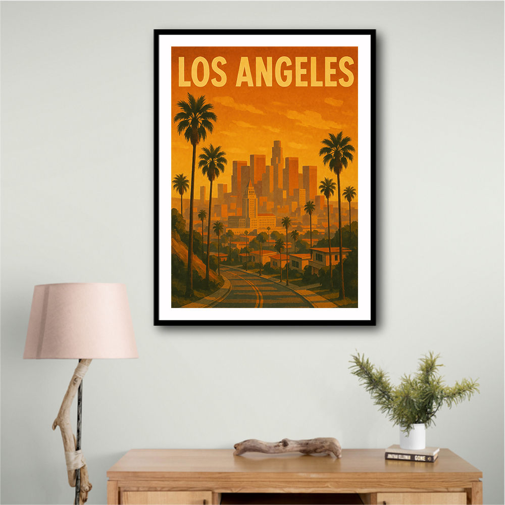 Los Angeles Travel Poster 1 Wall Art