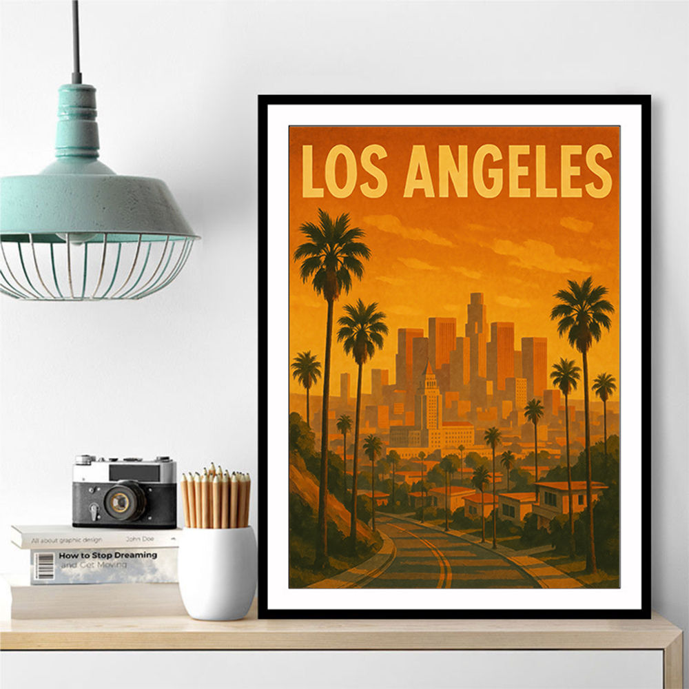 Los Angeles Travel Poster 1 Wall Art
