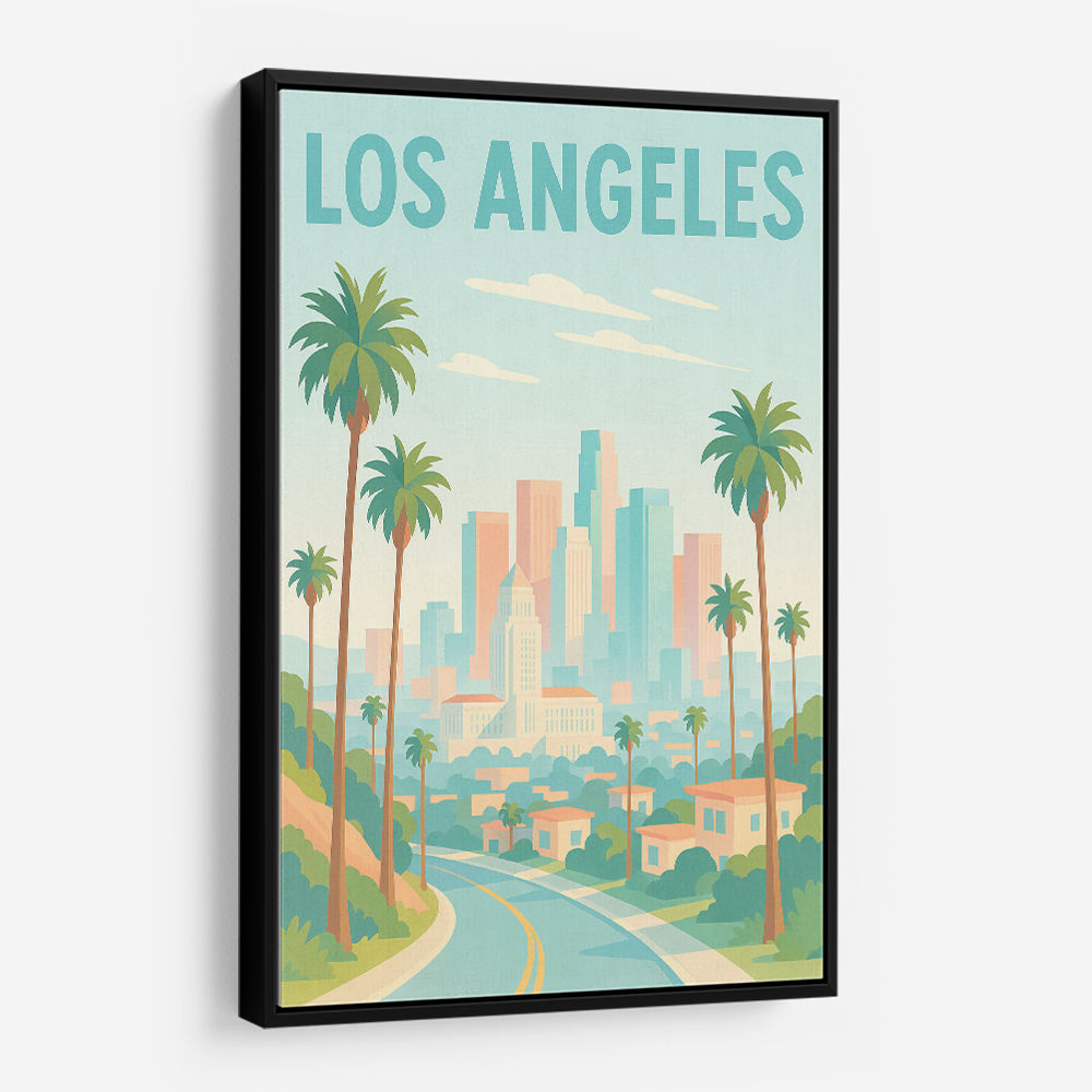 Los Angeles Travel Poster Wall Art