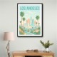 Los Angeles Travel Poster Wall Art