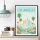 Los Angeles Travel Poster Wall Art