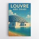 Louvre Abu Dhabi Travel Poster Wall Art