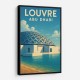 Louvre Abu Dhabi Travel Poster Wall Art