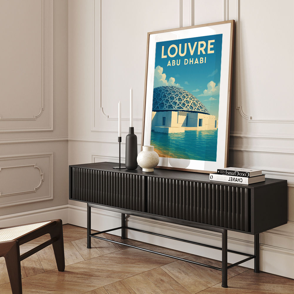 Louvre Abu Dhabi Travel Poster Wall Art