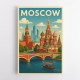 Moscow Travel Poster Wall Art