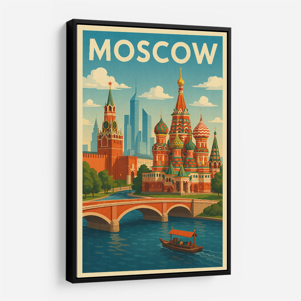 Moscow Travel Poster Wall Art