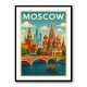 Moscow Travel Poster Wall Art