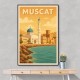 Muscat Travel Poster Wall Art