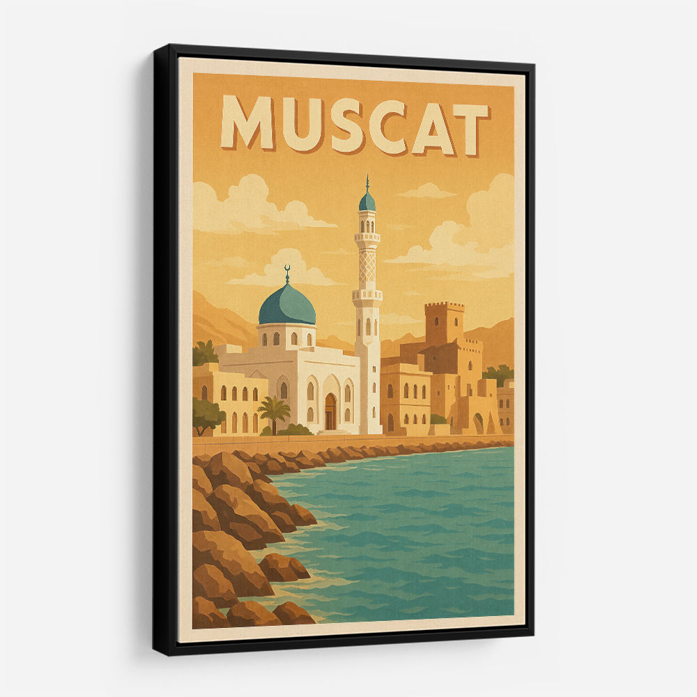 Muscat Travel Poster Wall Art