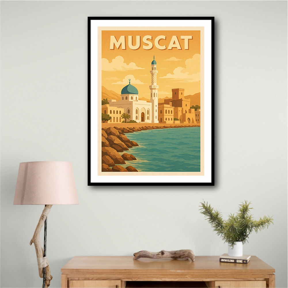 Muscat Travel Poster Wall Art