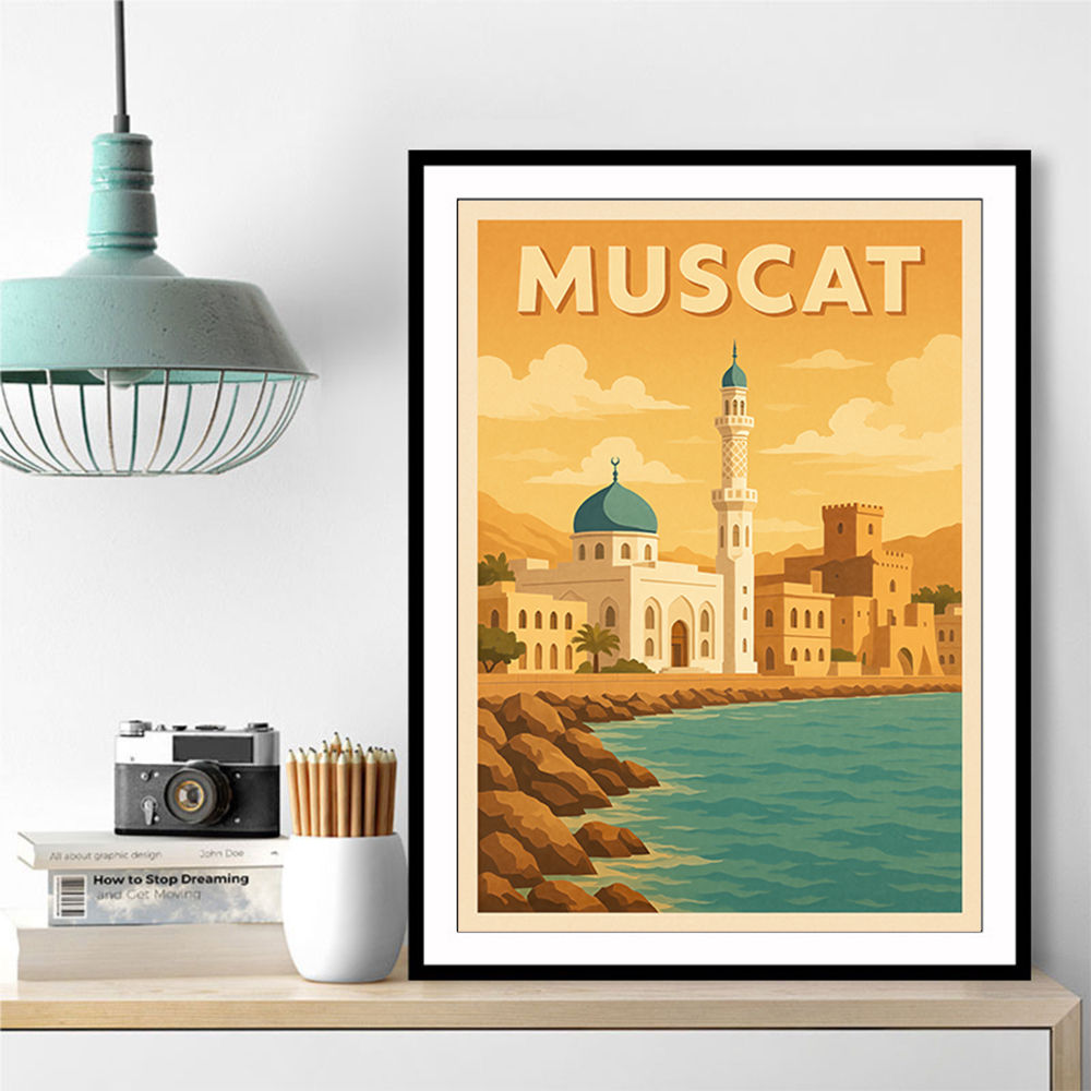 Muscat Travel Poster Wall Art